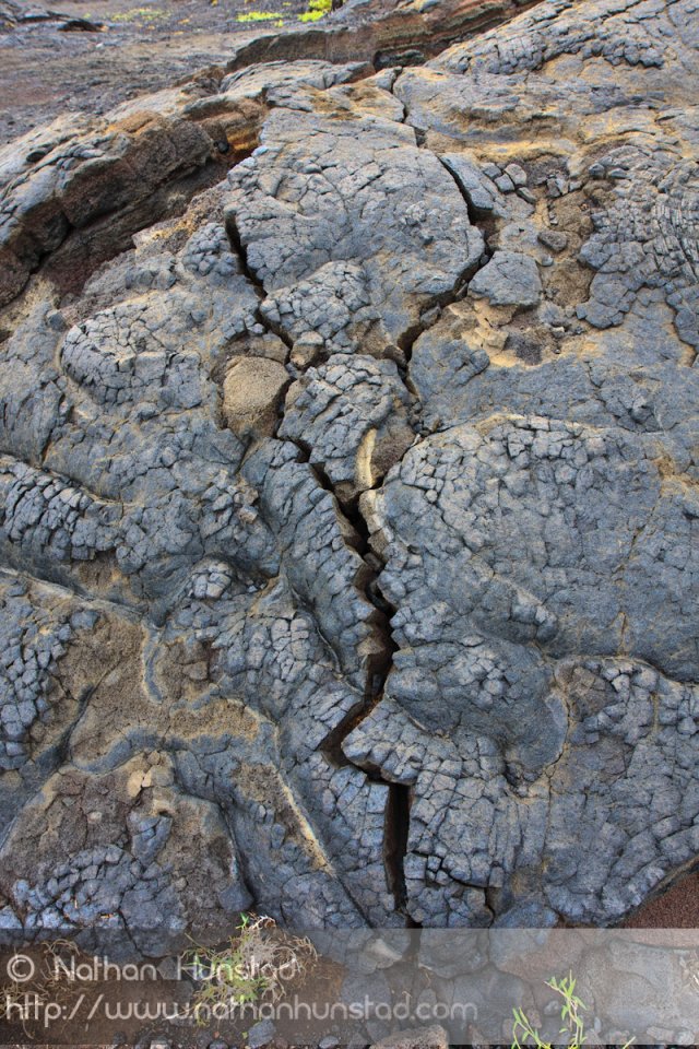 Cracking lava